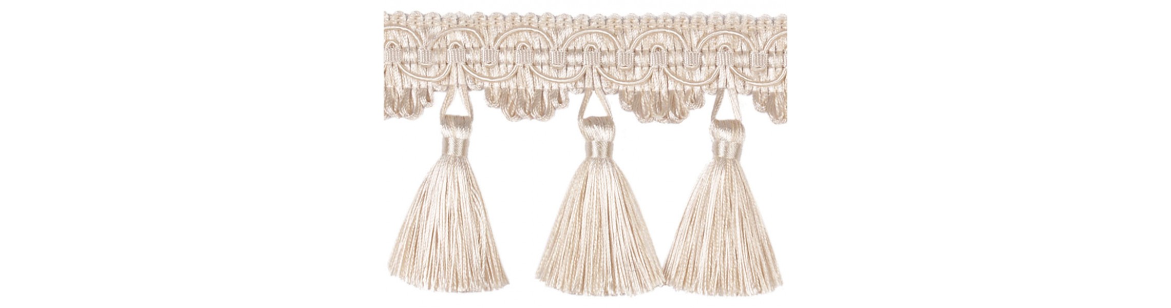 Upholstery Trimmings & Tiebacks in Oyster Castle Trimmings